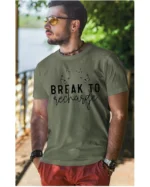 Koszulka Znajdź chwilę na odpoczynek, „Break to recharge” – Unisex