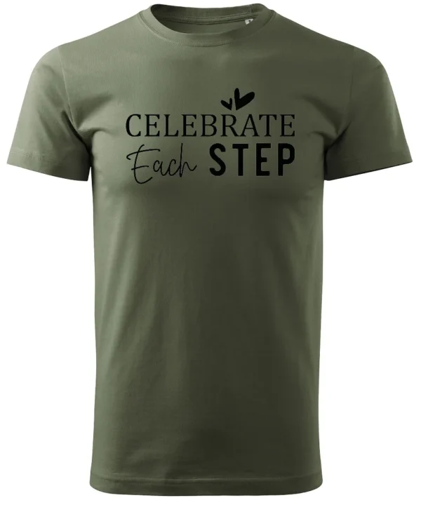 Koszulka Świętuj każdy krok, „Celebrate Each Step” – Unisex