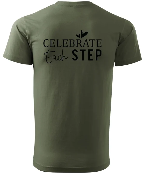 Koszulka Świętuj każdy krok, „Celebrate Each Step” – Unisex