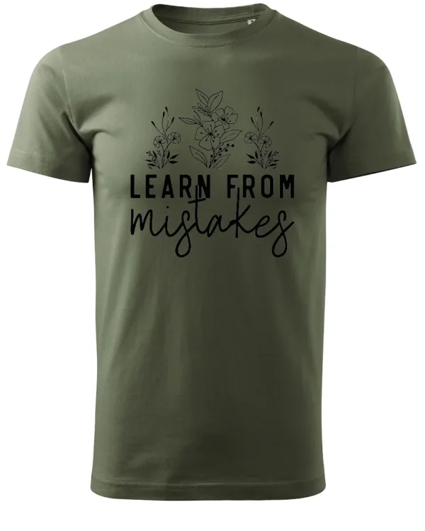 Koszulka Rozwijaj się przez błędy, „Learn from mistakes” – Unisex