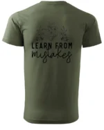 Koszulka Rozwijaj się przez błędy, „Learn from mistakes” – Unisex