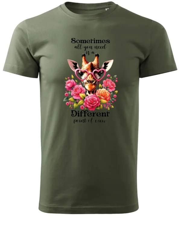 Koszulka Odkryj nowe spojrzenie, „Sometimes all you need is a different point of view” – Unisex
