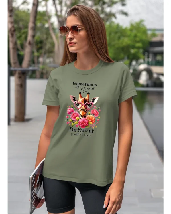 Koszulka Odkryj nowe spojrzenie, „Sometimes all you need is a different point of view” – Unisex