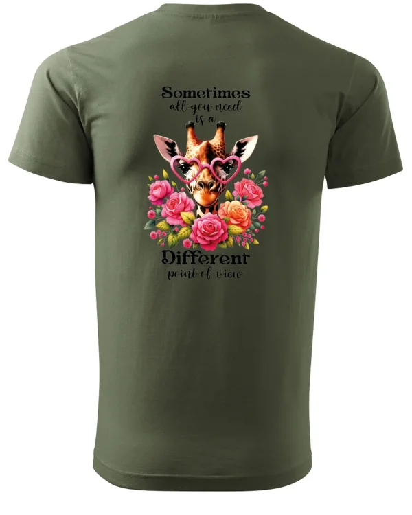 Koszulka Odkryj nowe spojrzenie, „Sometimes all you need is a different point of view” – Unisex