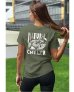 Koszulka Leniwiec w akcji, odpoczywaj i chilluj – edycja White, Unisex