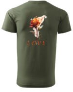 Koszulka Burn in Love <br>Romantyczny płomień - Unisex, dla niego