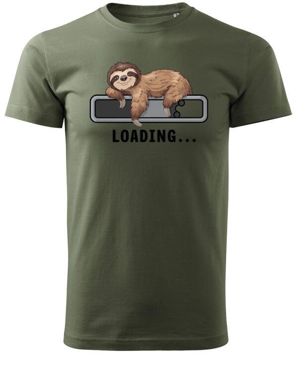 Koszulka Loading Leniwiec <br>Ładowanie energii - Unisex, dla niego