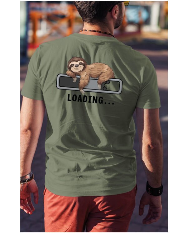 Koszulka Loading Leniwiec <br>Ładowanie energii - Unisex, dla niego