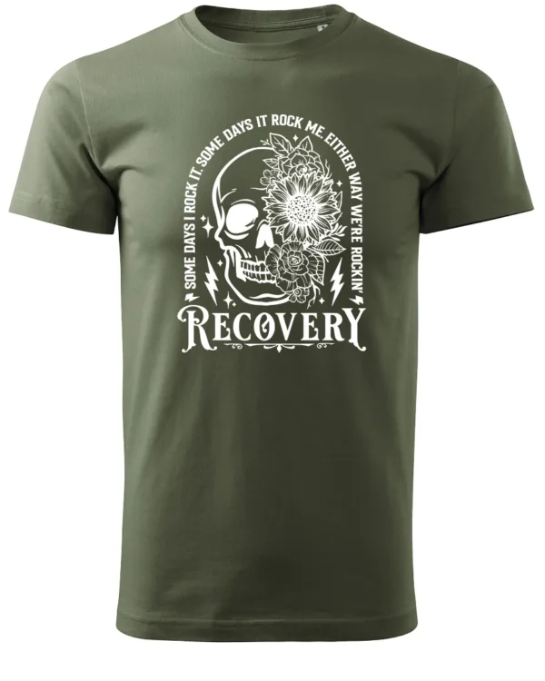 Koszulka Recovery <br>Rock'n'rollowy powrót - Unisex, dla niej, edycja White