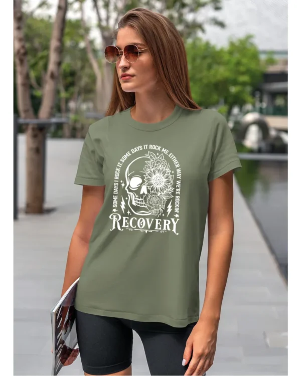Koszulka Recovery <br>Rock'n'rollowy powrót - Unisex, dla niej, edycja White