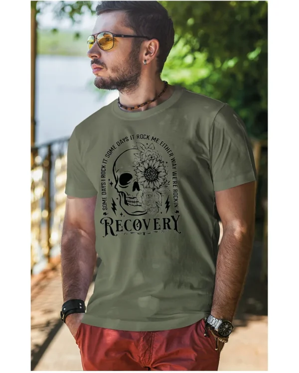 Koszulka Recovery <br>Rock'n'rollowy powrót - Unisex, dla niego, edycja Midnight