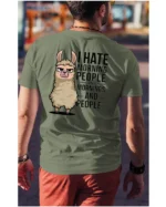 Koszulka I Hate Mornings <br>And people - Unisex, dla niego