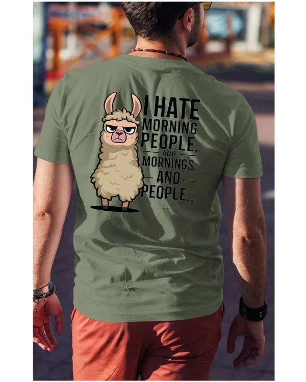 Koszulka I Hate Mornings <br>And people - Unisex, dla niego