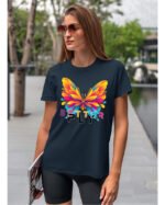 Koszulka unisex motyl “Better fly”, dla niej – wybierz kolor!