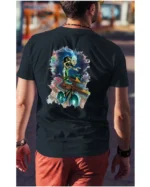 Koszulka unisex "Neonowy rowerzysta", dla niego – wybierz kolor!