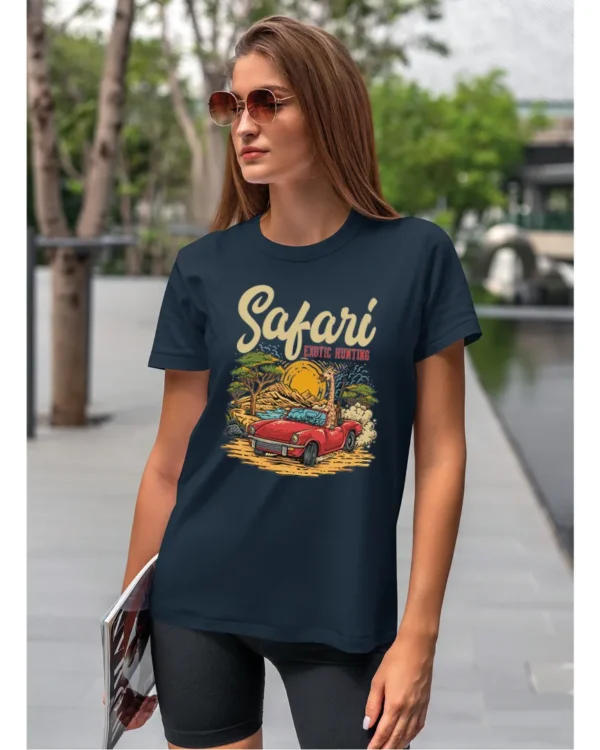 Koszulka unisex "Przygoda w safari", dla niej – wybierz kolor!