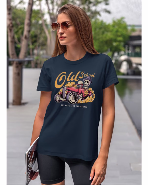 Koszulka unisex vintage samochód "Hot rod", dla niej – wybierz kolor!