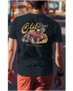 Koszulka unisex vintage samochód "Hot rod", dla niego – wybierz kolor!