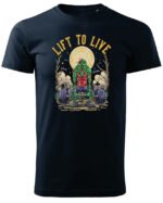 Koszulka unisex "Fitness z zombie, trenuj by przeżyć", dla niego – wybierz kolor!