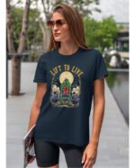 Koszulka unisex "Fitness z zombie, trenuj by przeżyć", dla niej – wybierz kolor!