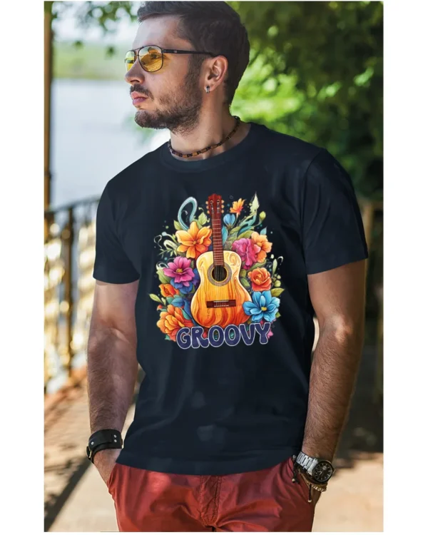 Koszulka unisex "Odlotowa gitara – brzmienie, które unosi", dla niego – wybierz kolor!
