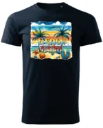 Koszulka Plażowy luz <br>idealna na letnie dni - Unisex, dla niego