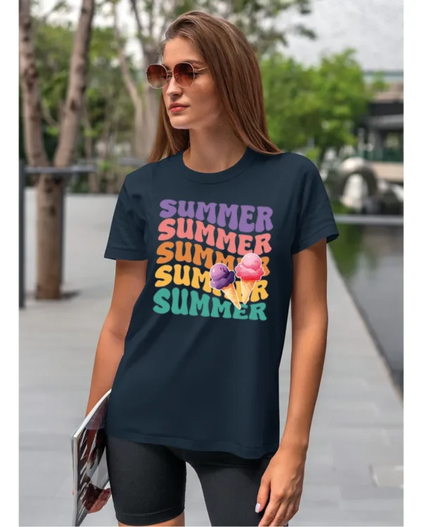 Koszulka Lato pełne smaku <br>delektuj się słodkimi chwilami - Unisex, dla niej