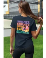Koszulka Lato pełne smaku <br>delektuj się słodkimi chwilami - Unisex, dla niej