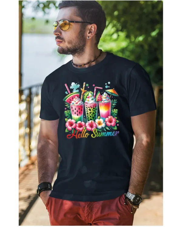 Koszulka Witaj Lato! <br>ciesz się owocowymi smakami - Unisex, dla niego