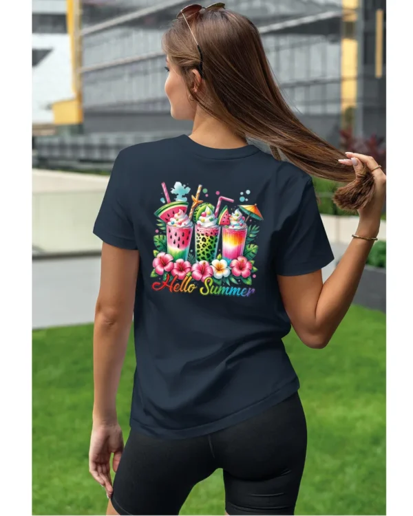 Koszulka Witaj Lato! <br>ciesz się owocowymi smakami - Unisex, dla niej