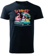 Koszulka Lato pełne radości <br>wyrusz w podróż do przygód - Unisex, dla niego