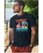 Koszulka Lato pełne radości <br>wyrusz w podróż do przygód - Unisex, dla niego