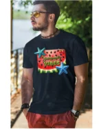 Koszulka Letnie wibracje <br>poczuj radość lata - Unisex, dla niego