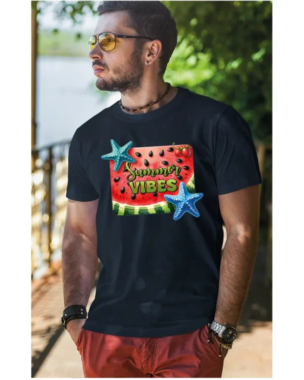Koszulka Letnie wibracje <br>poczuj radość lata - Unisex, dla niego