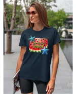 Koszulka Letnie wibracje <br>poczuj radość lata - Unisex, dla niej