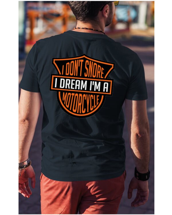 Koszulka I dont snore, I dream I’m a motorcycle – edycja Midnight, Unisex