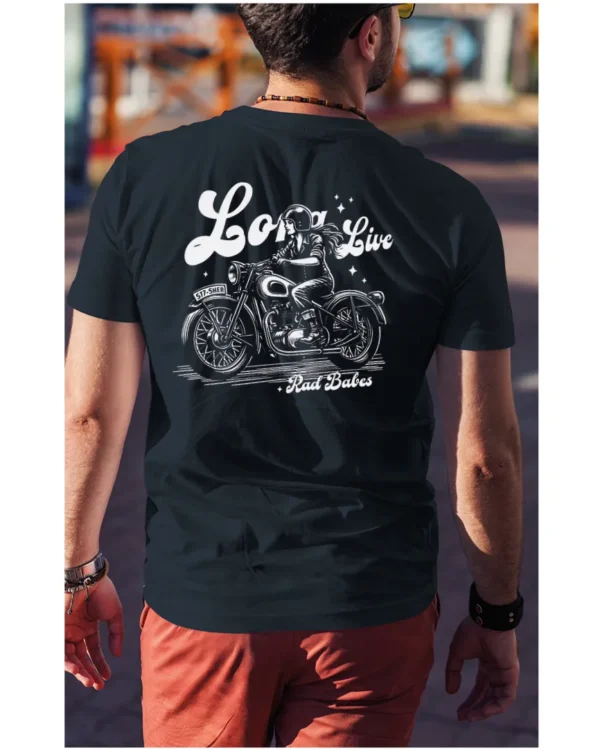 Koszulka Jazda, wolność, niezależność, „Long Live Rad Babes” – edycja White, Unisex