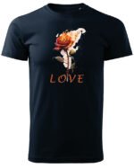 Koszulka Burn in Love <br>Romantyczny płomień - Unisex, dla niego