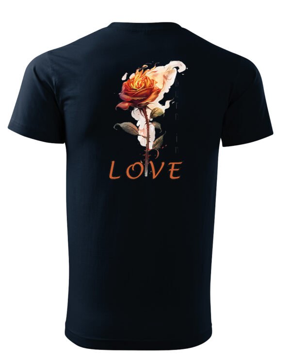 Koszulka Burn in Love <br>Romantyczny płomień - Unisex, dla niego