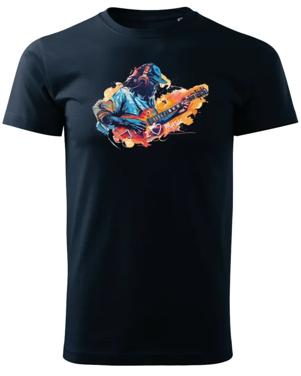Koszulka Kocham muzykę <br>Pasja do dźwięków - Unisex, dla niego