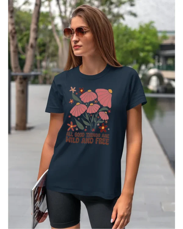 Koszulka Wild and Free <br>Piękno natury - Unisex, dla niej