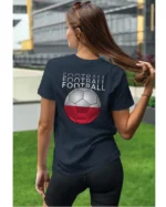Koszulka Football <br>Miłość do gry - Unisex, dla niej