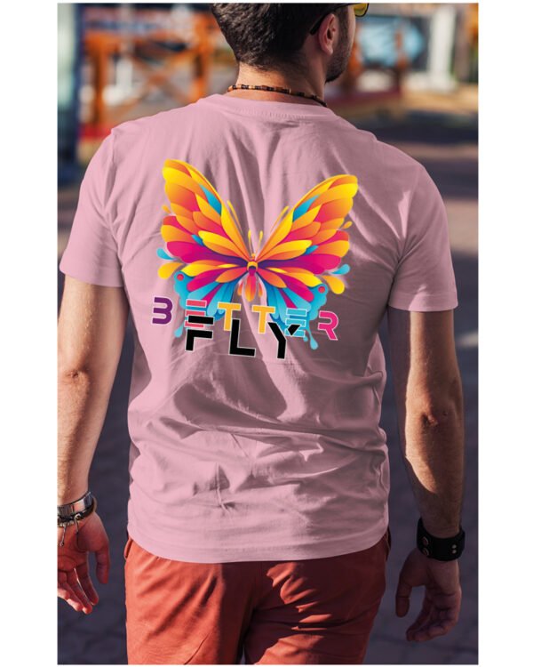 Koszulka unisex motyl “Better fly”, dla niego – wybierz kolor!