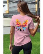 Koszulka unisex motyl “Better fly”, dla niej – wybierz kolor!