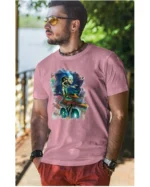 Koszulka unisex "Neonowy rowerzysta", dla niego – wybierz kolor!