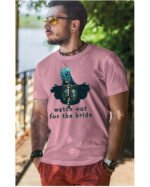 Koszulka unisex panna młoda “Watch out for the bride”, dla niego – wybierz kolor!