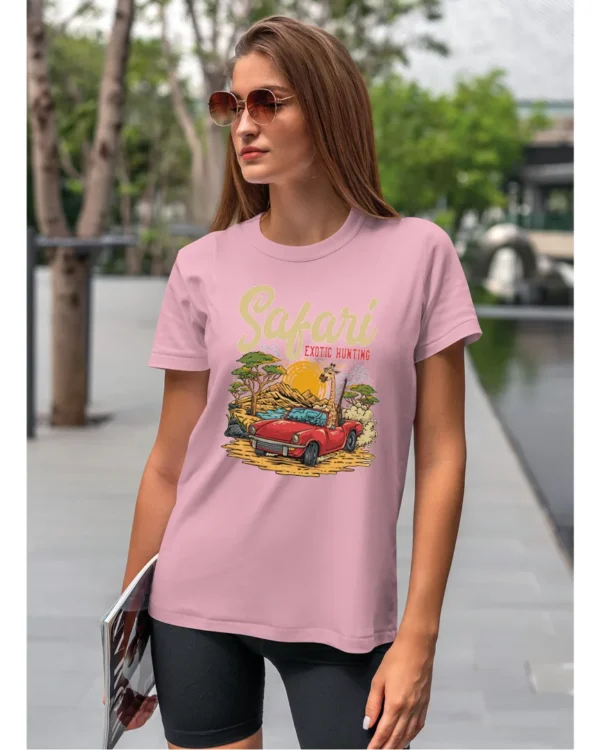 Koszulka unisex "Przygoda w safari", dla niej – wybierz kolor!