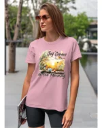 Koszulka Radość przychodzi z porankiem – Unisex