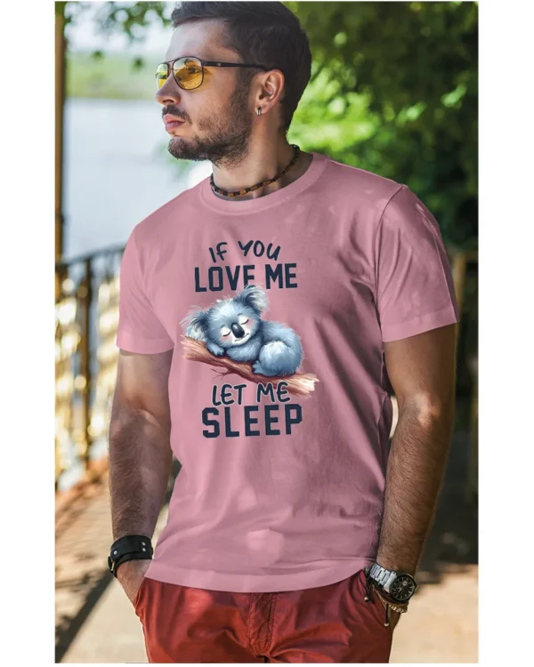 Koszulka Śpiąca koala, "Let me sleep" - Unisex