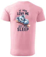 Koszulka Śpiąca koala, "Let me sleep" - Unisex